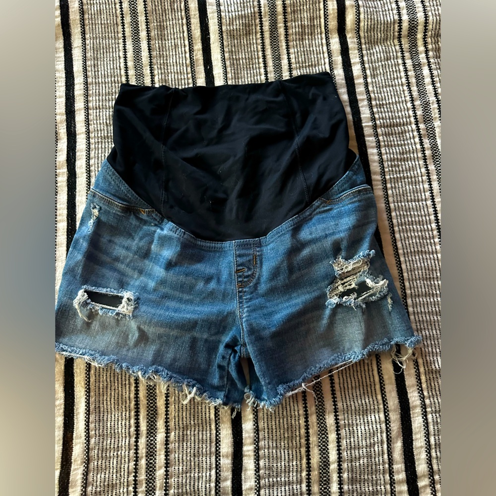 Isabel Maternity Jean Shorts